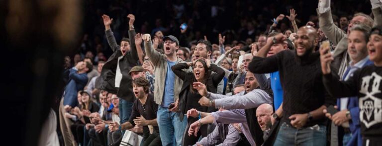 Brooklyn Nets game night atmosphere at Barclays Center