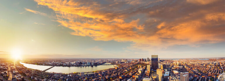 Planning the Perfect Boston Day? Start 52 Floors Up 360-degree panoramic view of Boston skyline from View Boston observation deck
